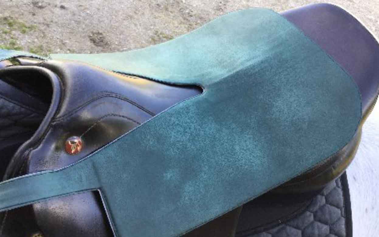 loadpad sensor draped over riding saddle
